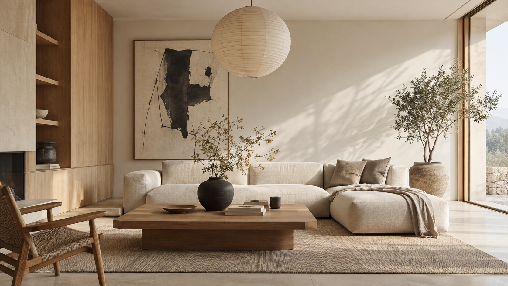 Salón Japandi editorial